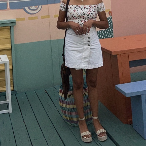 Current/Elliot White Denim Skirt - Picture 7 of 7